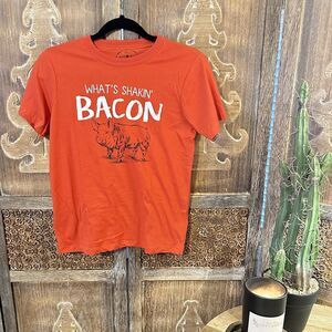 Jane Marie Kids T-shirt What’s Shakin Bacon Pig Funny Xl C4